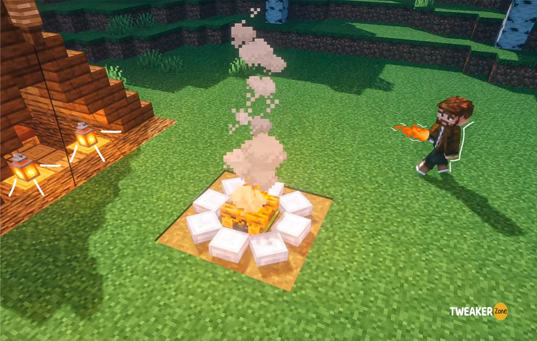 How to Make a Campfire in Minecraft