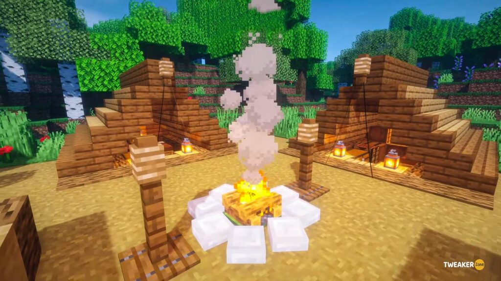 How to Make a Campfire in Minecraft: Things To Know - Tweakerzone