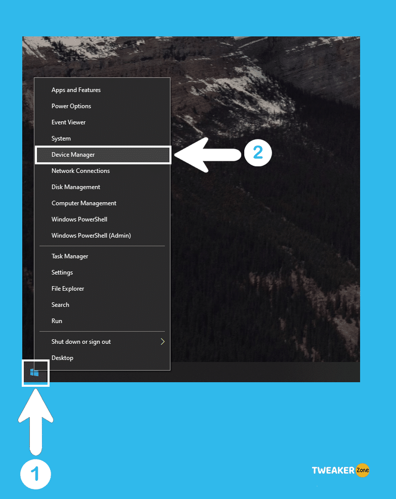 Open Up Device Manager