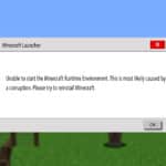 Unable to Start Minecraft Error