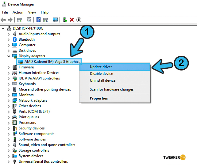 Update Display Adapter