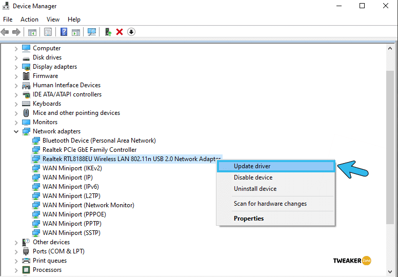 Update Network Driver