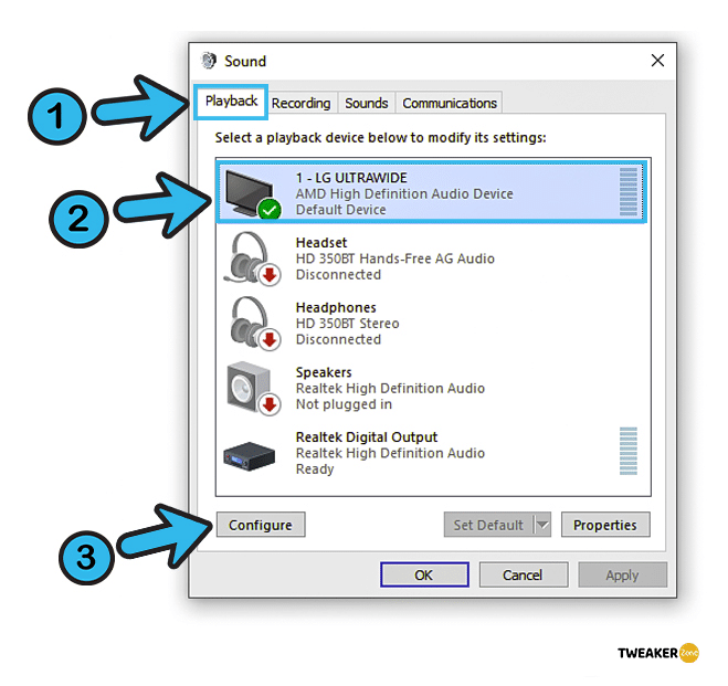 Windows Sounds Configure