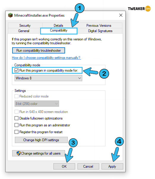 MinecraftLauncher Run as administrator